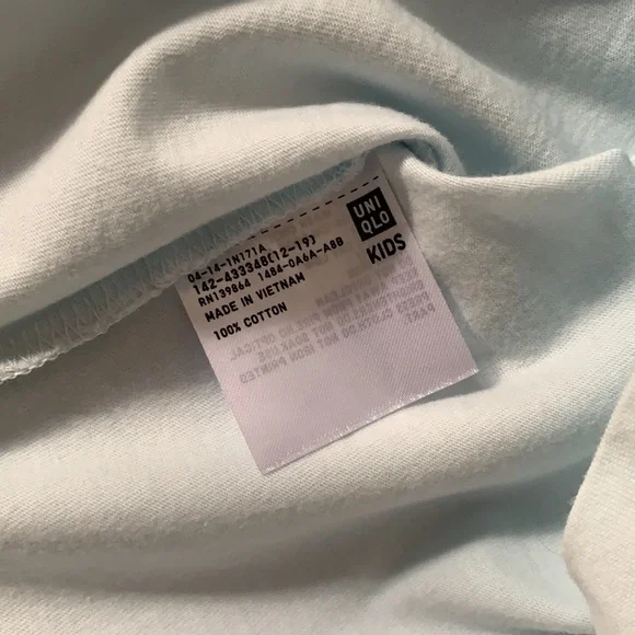 NWT Paul & Joe Uniqlo tank light blue size 7-8 years - Picture 7 of 7